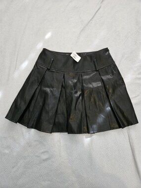 Skirt, Drew, 2, Black, NWT, Leather